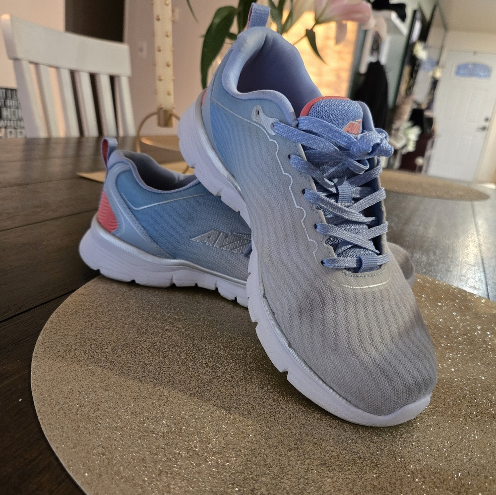 Avia Light Blue & Gray Ombre Women's Athletic Sneakers